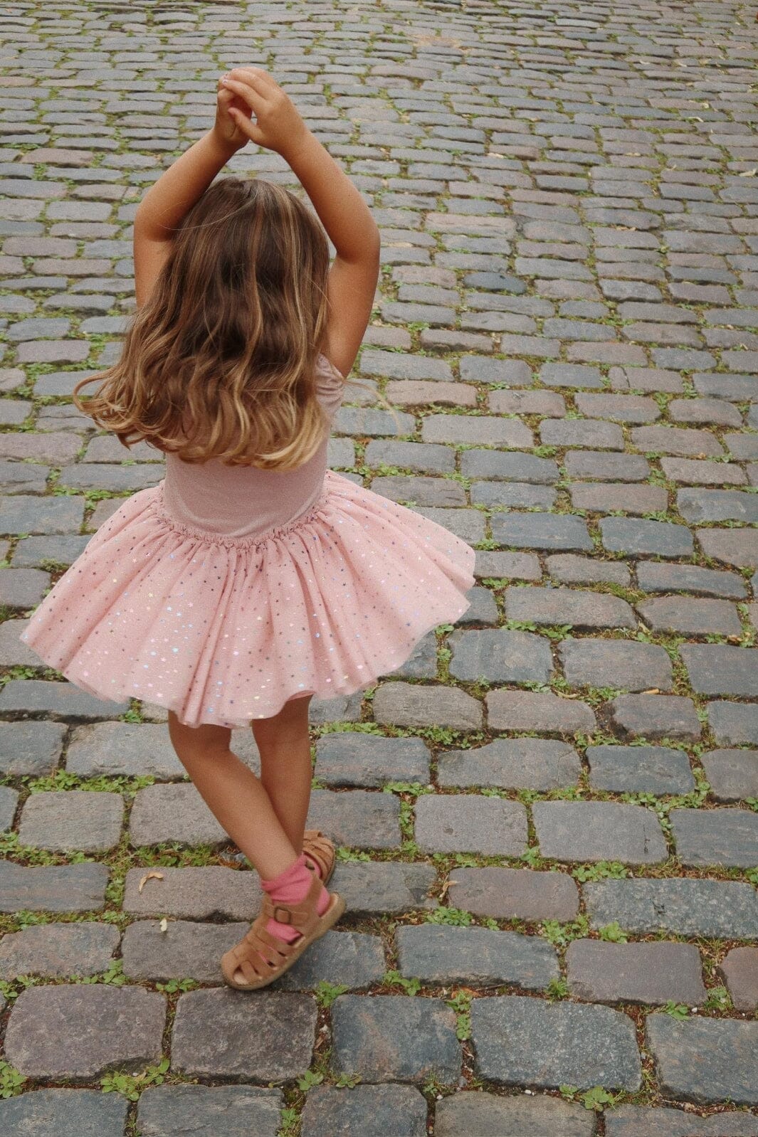 Konges Sløjd - Ada Fairy Ballerina Glitter Dress Ks103299 - Fairy Etoile Holographic Pink