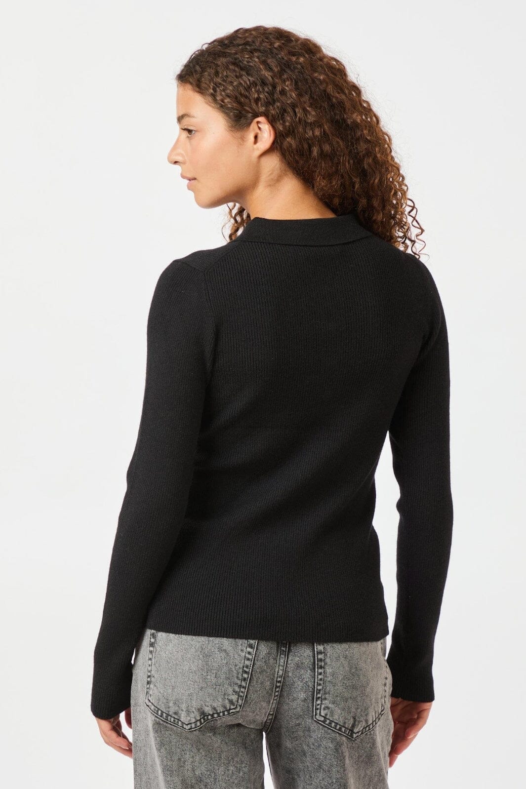 Neo Noir - Panama Knit Blouse 164017 - Black
