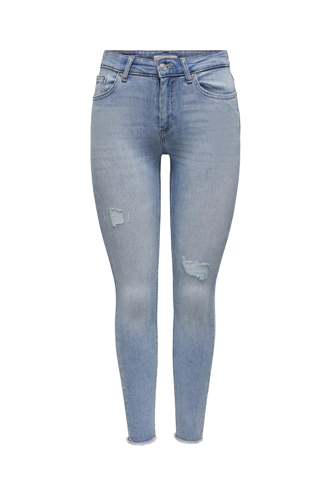 Only - Onlblush Mid Ak Rw Ds Rea685 - 4114577 Light Medium Blue Denim Udsalg