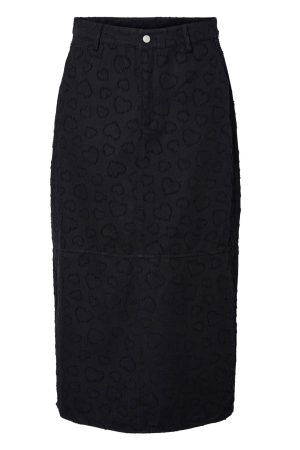 Pieces - Pcjulie Midi Skirt - 4528771 Black
