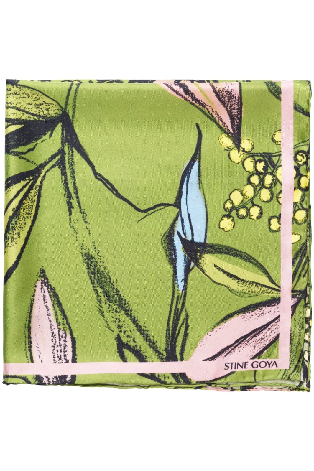 Stine Goya - 2287 Silk Scarves, Small Scarf sg-ss25-a010-2287 - Pencil Garden Levere