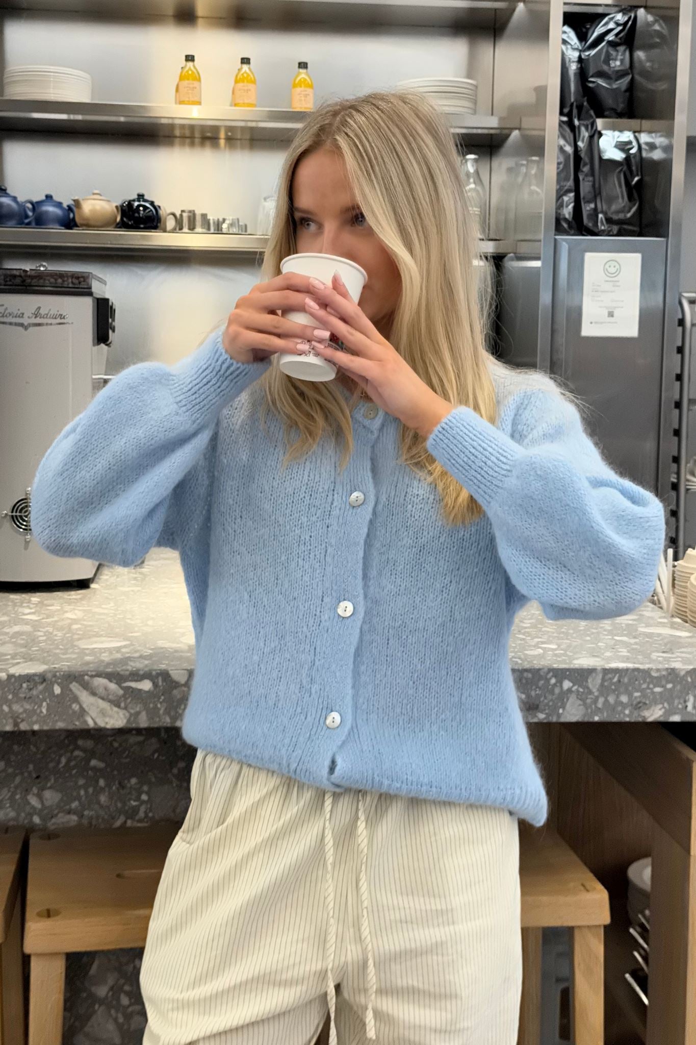 BYIC - Idaic Cardigan - lblue Light Blue