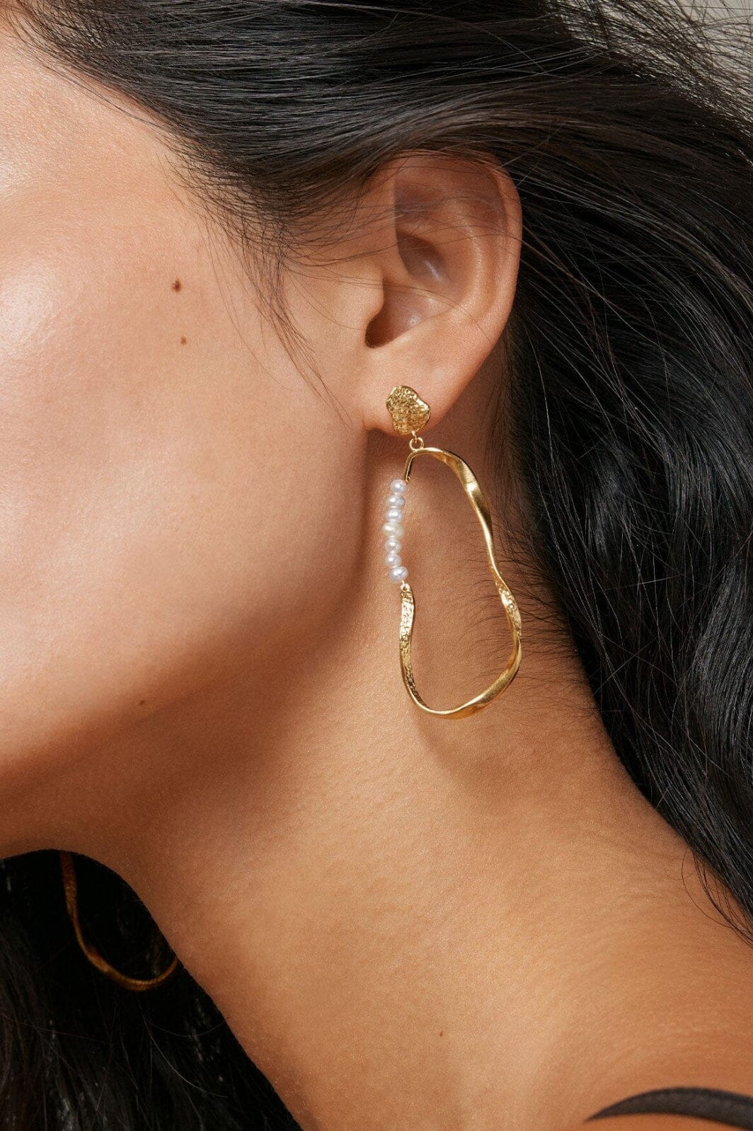 Enamel Copenhagen - Earring, Aloma Pearl Large - Pearls