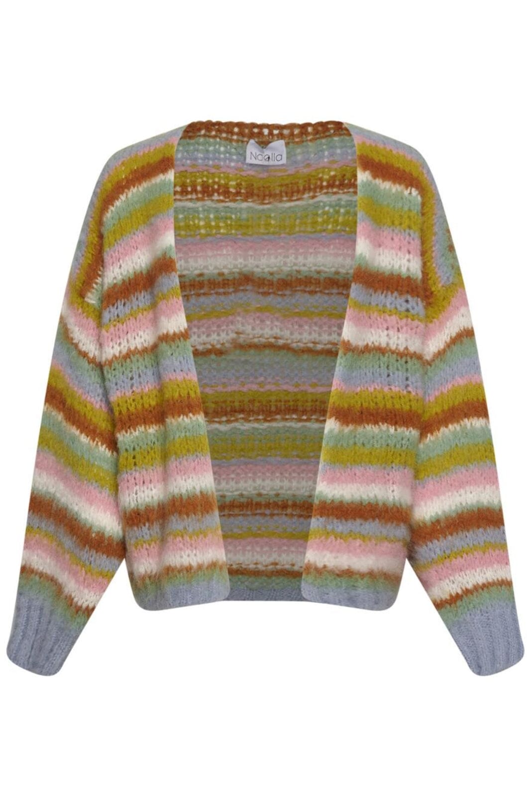 Noella - Rima Pool Knit Cardigan - Light Blue/Yellow/Rose