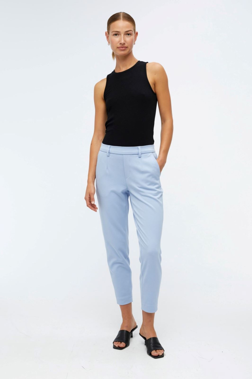 object-objlisa-slim-pant-serenity_3.jpg Object - Objlisa Slim Pant - Serenity Online Hot Salg