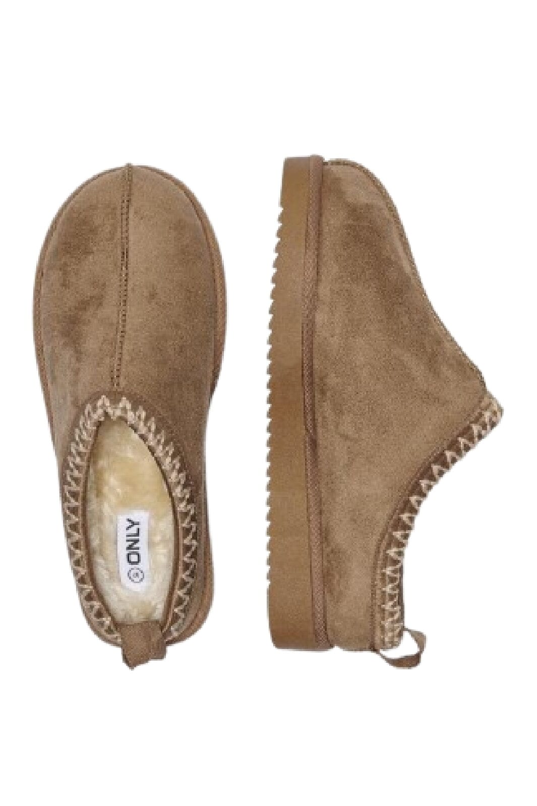Only - Onlstella Teddy Lined Slipper - 4627078 Cognac