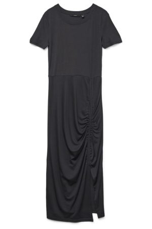 Vero Moda - Vmmedi Ss Calf Dress - 4709686 Obsidian Online nu