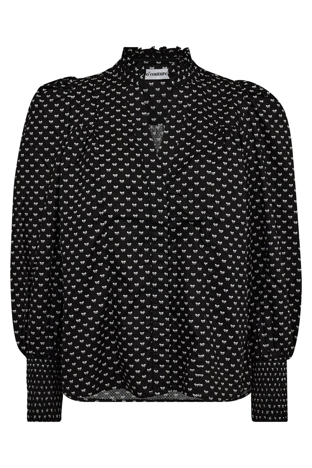 Co´couture - Ribboncc Petra V-Shirt 35729 - 96 Black