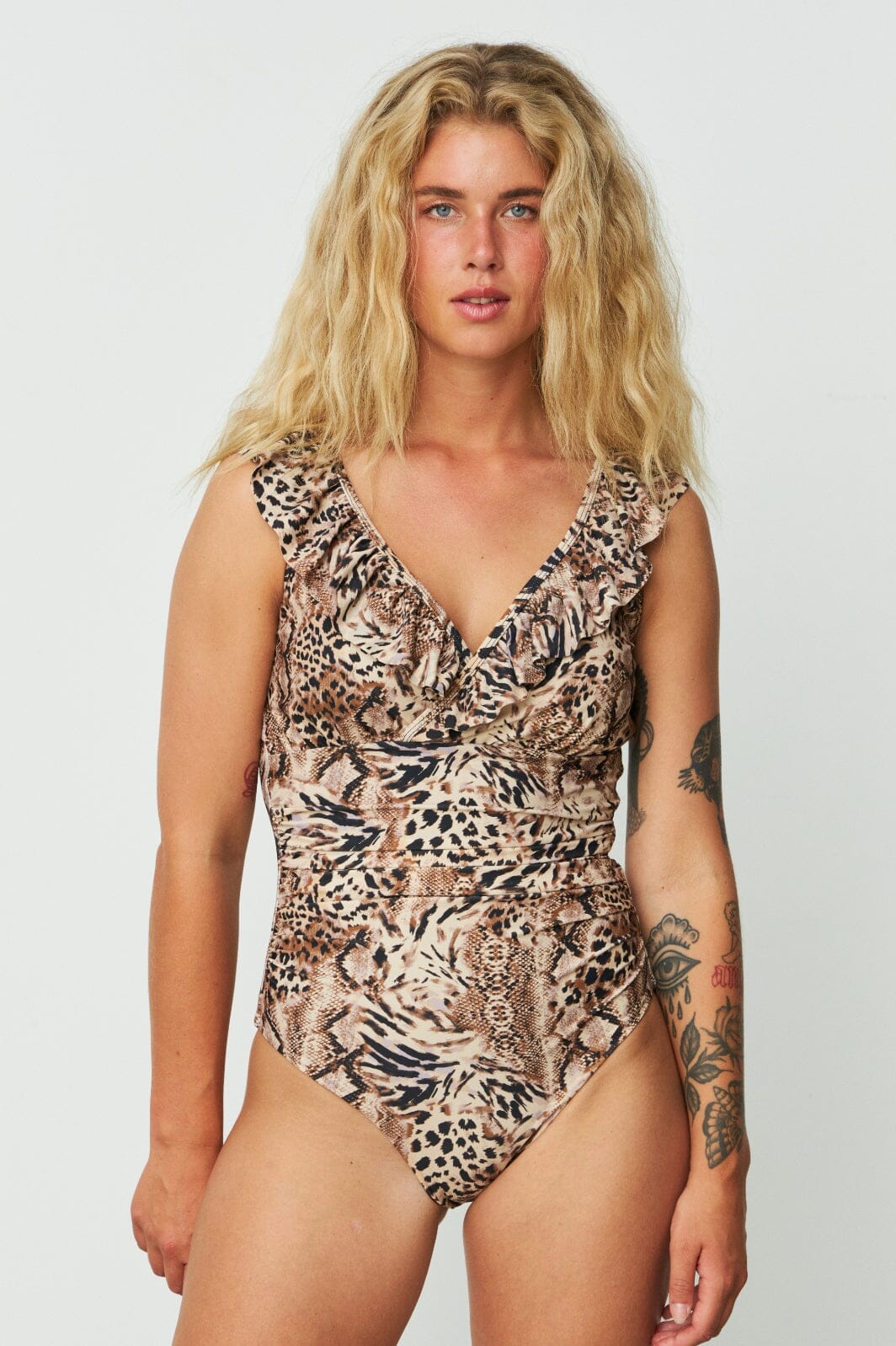 Cras - Agnescras Swimsuit - 8004 Wild Animal Online salg