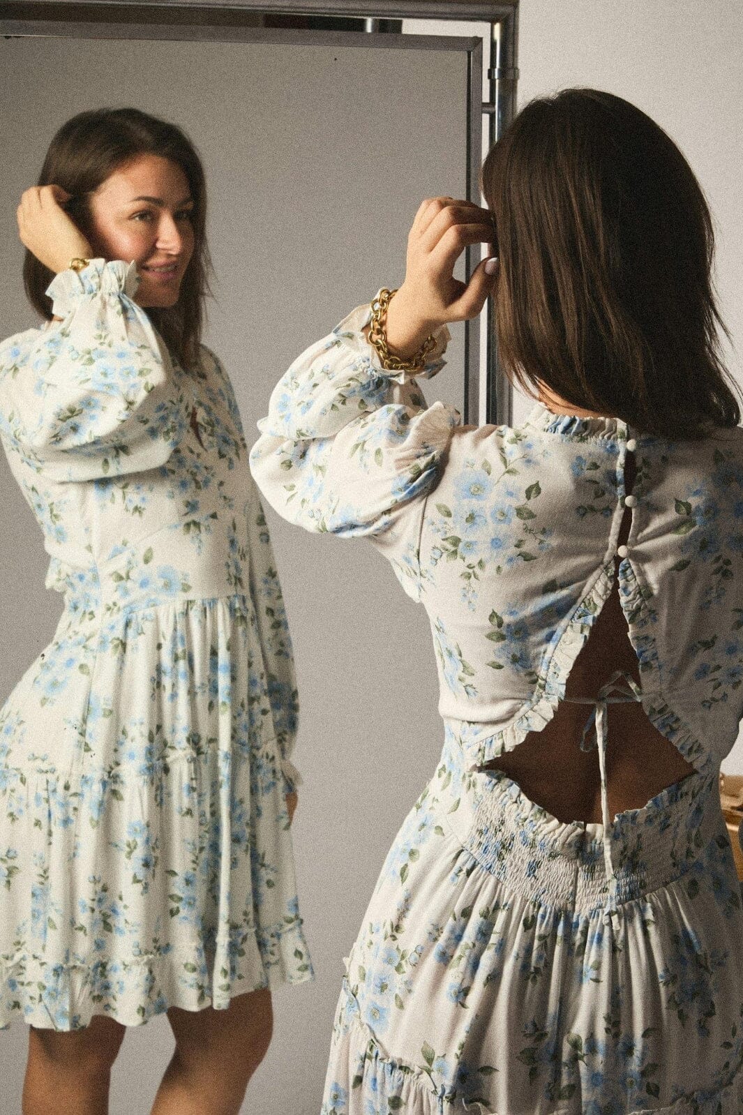 Forudbestilling - Neo Noir - Miller Floral Dream Dress 165277 - 145 - Light Blue