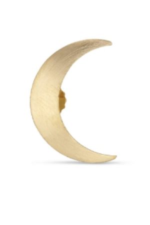Jane Kønig - Big Half Moon Stud - Golden