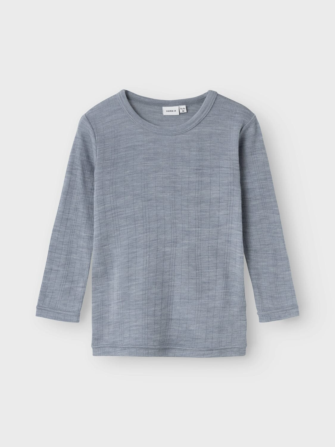 Name It - Nmmwang Wool Needle Ls Top Solid - 4563578 Tradewinds