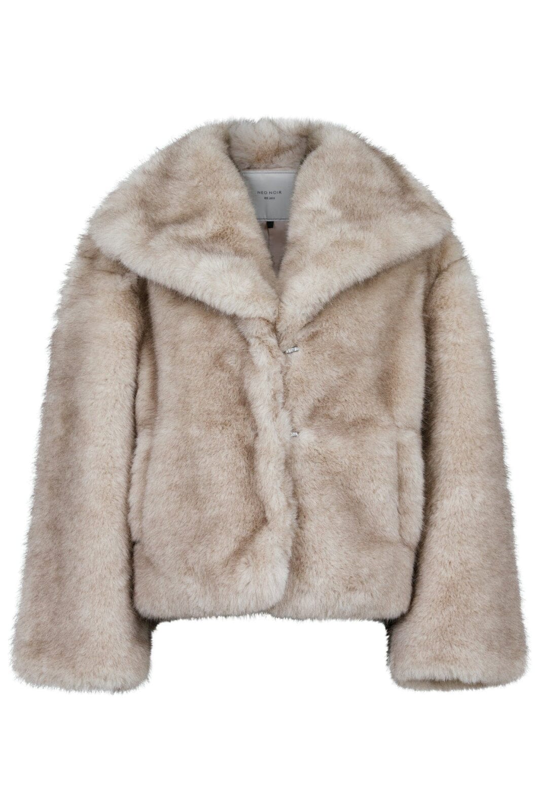 Neo Noir - Stephanie Faux Fur Jacket - Beige