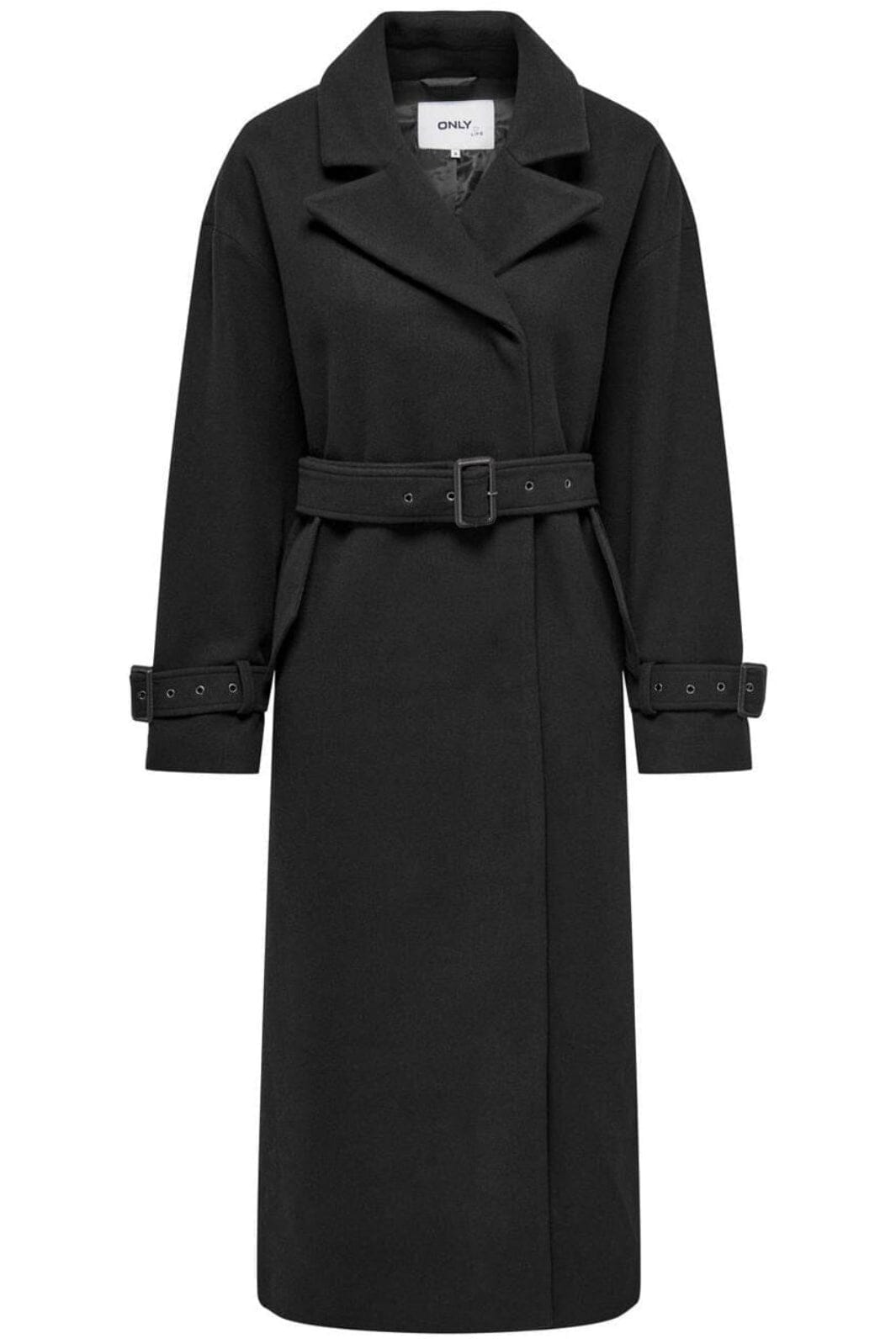 Only - Onlnancy Life X-Long Trench Coat - 4577708 Black