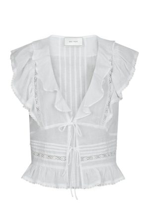 Forudbestilling - Neo Noir - Netali S Voile Top 165390 - 120 - White