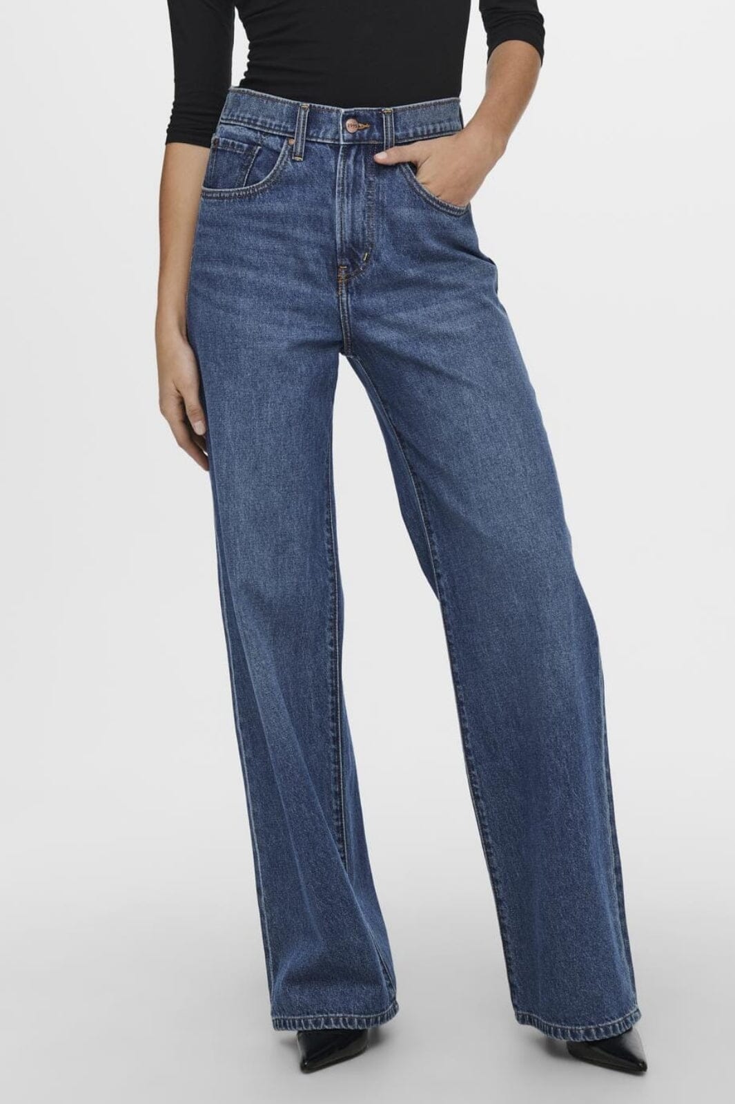 Only - Onlhope Wide Add465 - 3550421 Medium Blue Denim