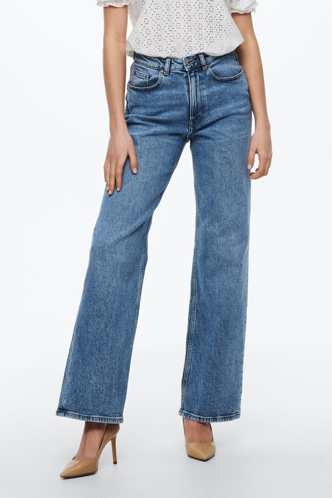 Only - Onljuicy Wide Leg Rea365 - 3860808 Medium Blue Denim Nas365