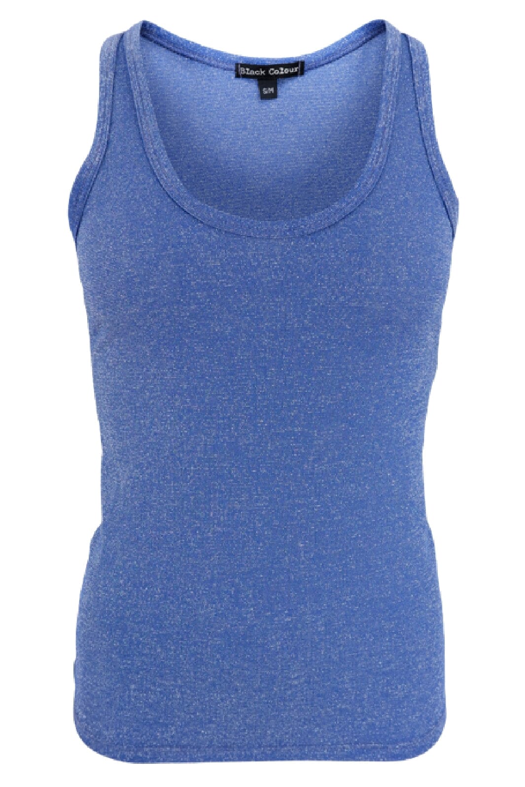 Black Colour - Bcfaye Lurex Top - Sky Blue