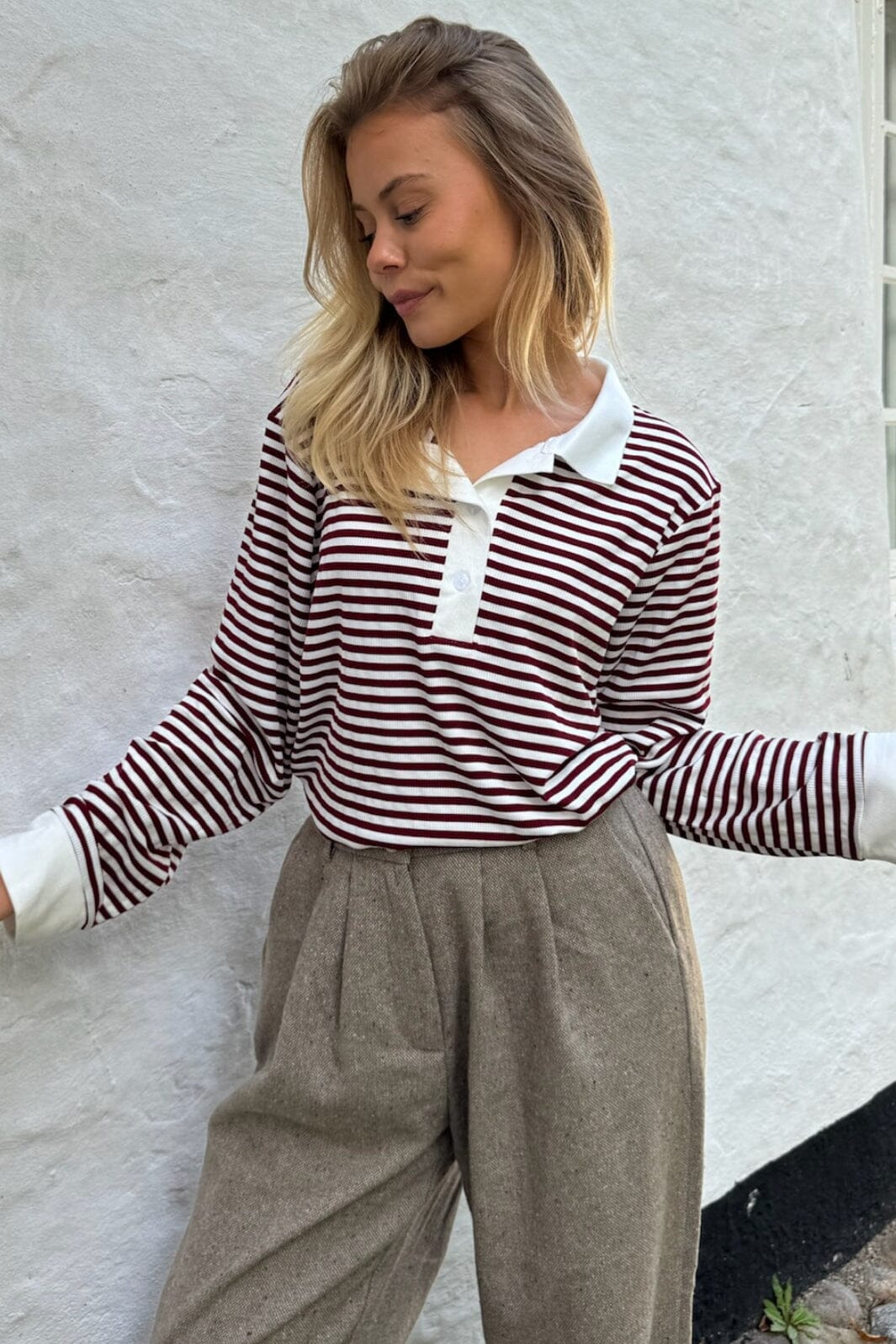 BYIC - Carlyic Polo A23708 - bs Bordeaux Stripes