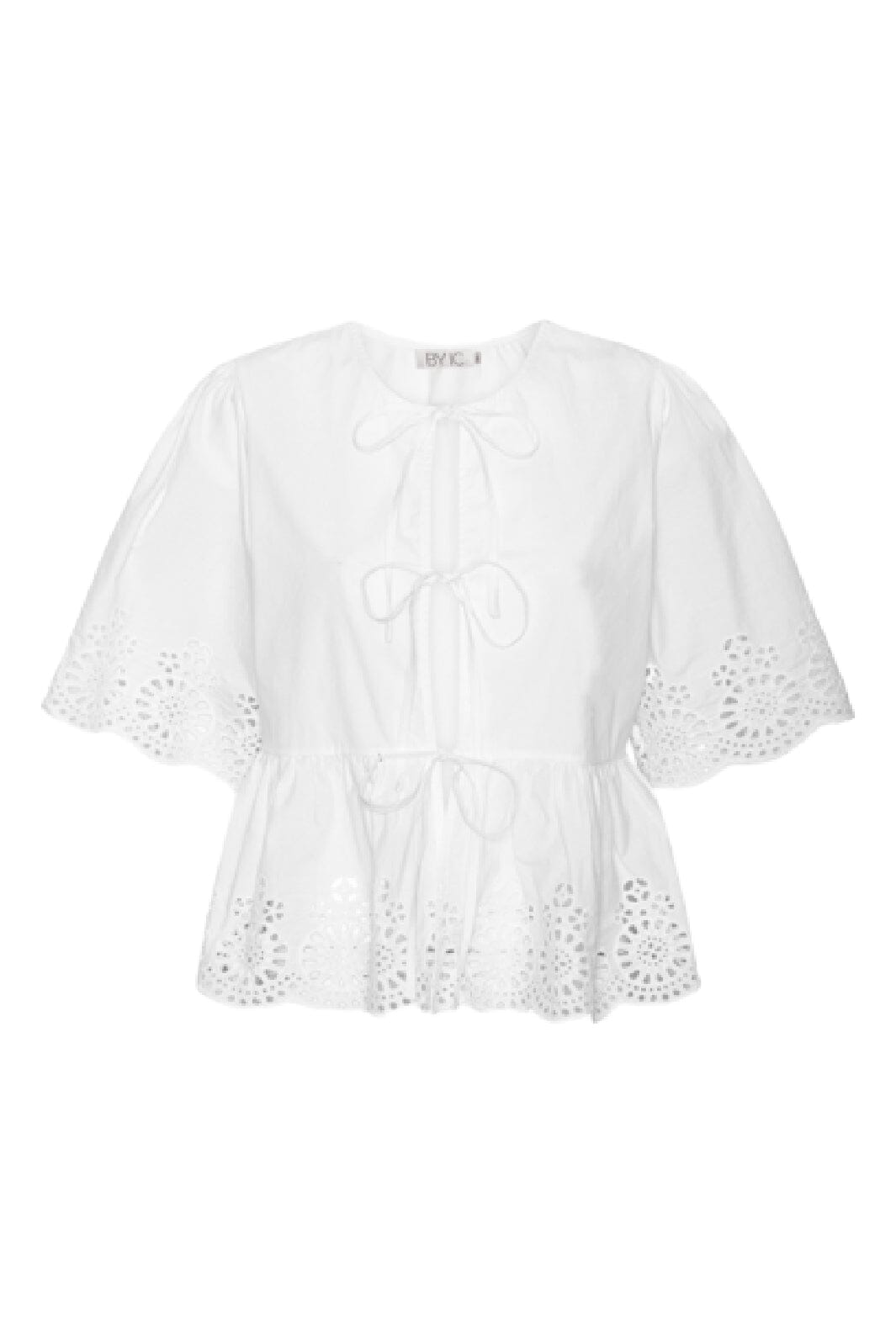 BYIC - Lula Top Embroidery - White Online