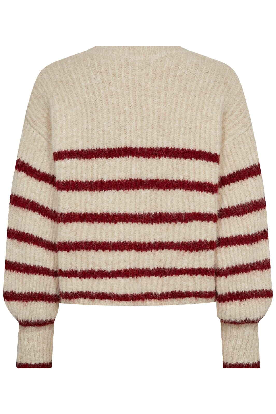 Co´couture - Coraliecc Crop Stripe O-Knit 32156 - 19960 Boneheart Udsalg