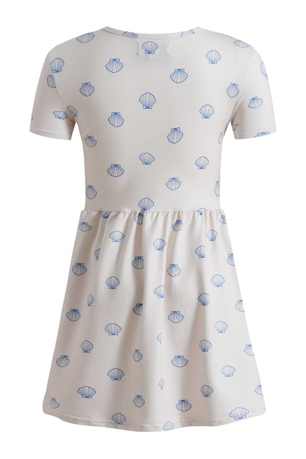 Forudbestilling - Liberte Ami - Alma-Ss-Babydoll-Dress (Kids) 9652 - Ivory Cobolt Shell