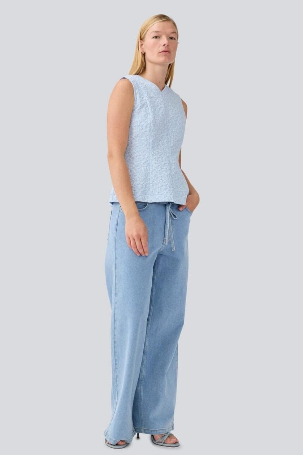 Modström - Isoldemd Solid Pants 57969 - 10709 - Light Blue Wash