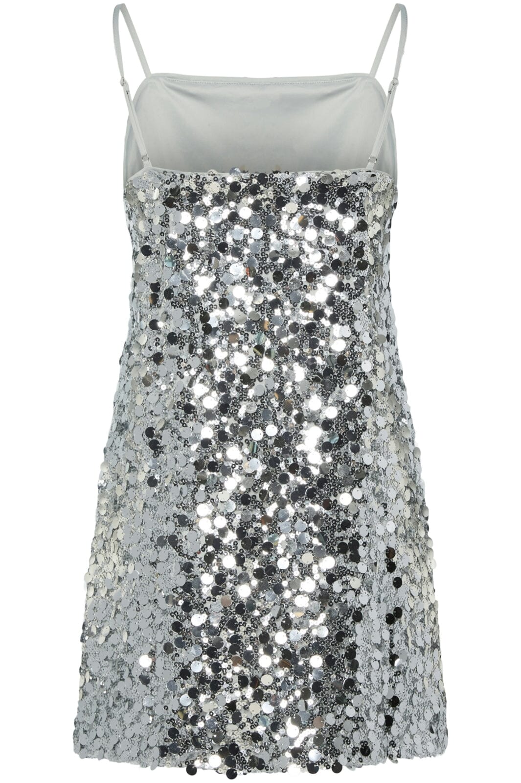 Pieces - Pcdisco Mini Strap Dress Kca 17155269 - 4670407 - Silver Sequins Levere