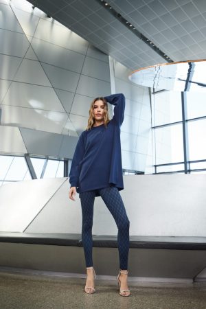 Hype The Detail - Printed Legging - 42 Navy