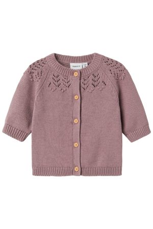 Name It - Nbfbimolly Ls Knit Card - 4722428 Elderberry Online nu