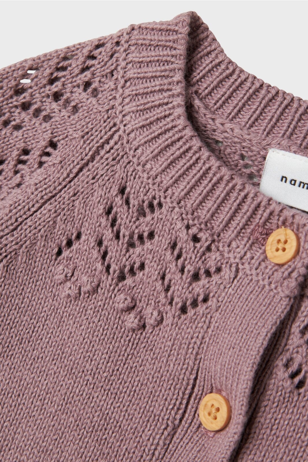 Name It - Nbfbimolly Ls Knit Card - 4722428 Elderberry Online nu