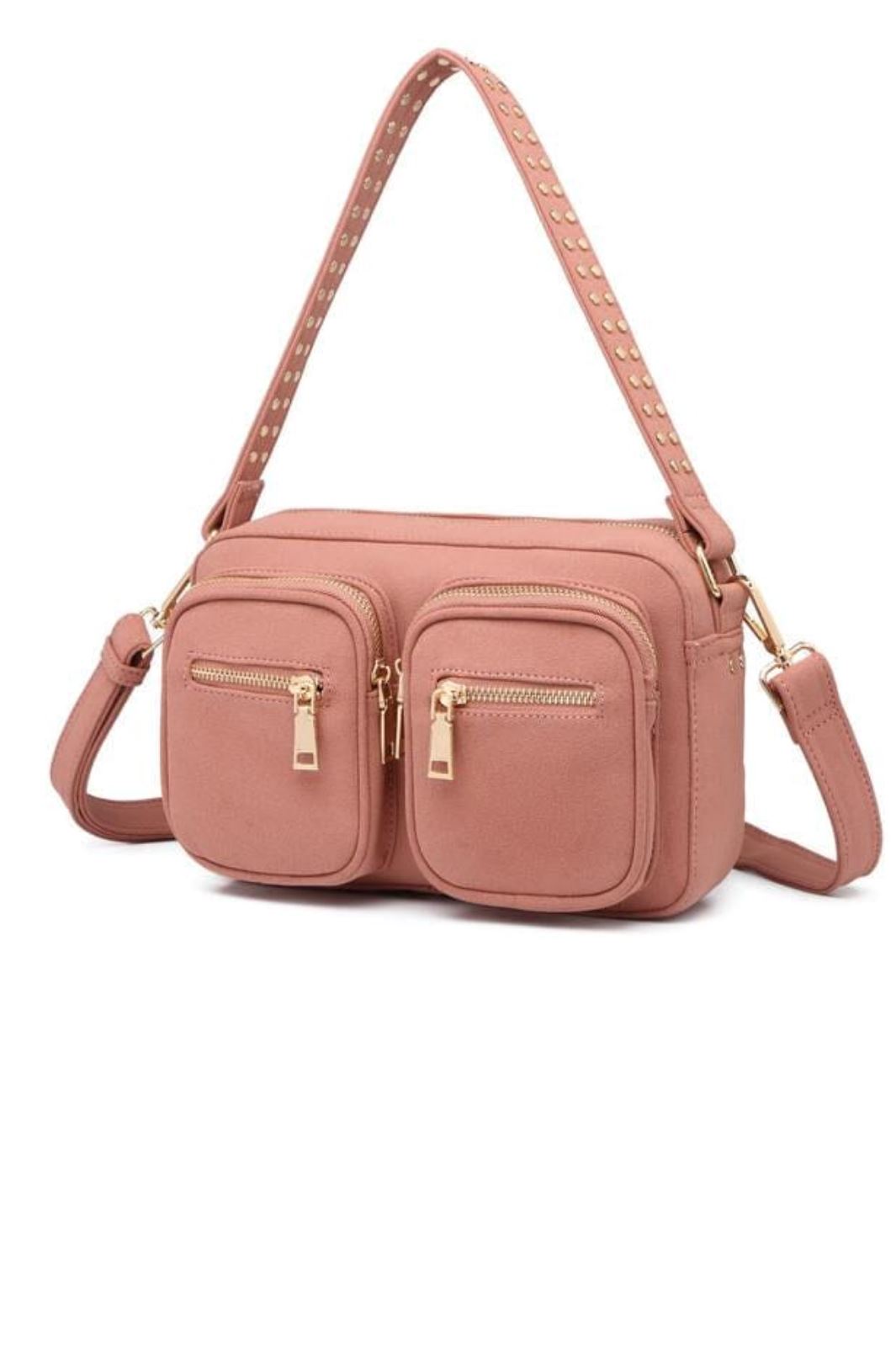 Noella - Celina Suede Look Bag - Mauve Suede Look