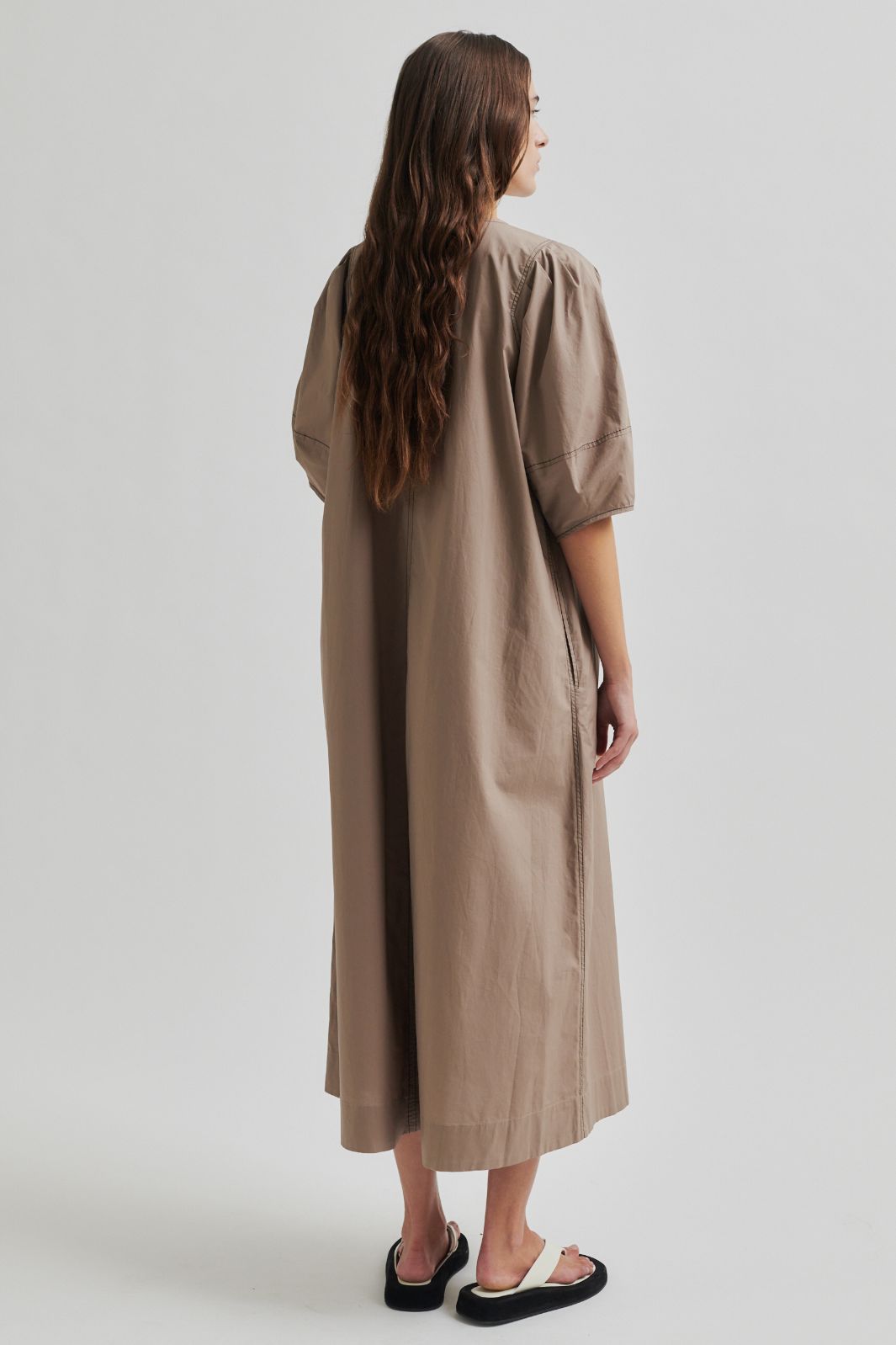 Second Female - Larkini New Maxi Dress 59633 - Fossil 6140
