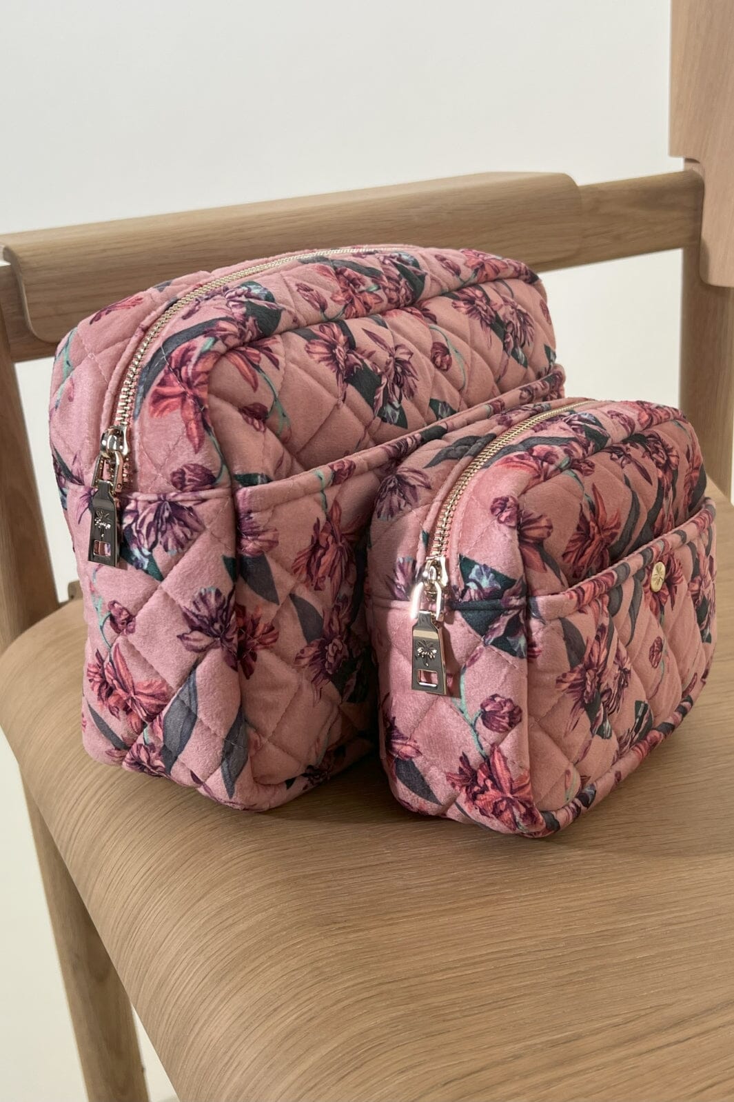 Fan Palm - Beauty Bag Velvet - Flawless Rose
