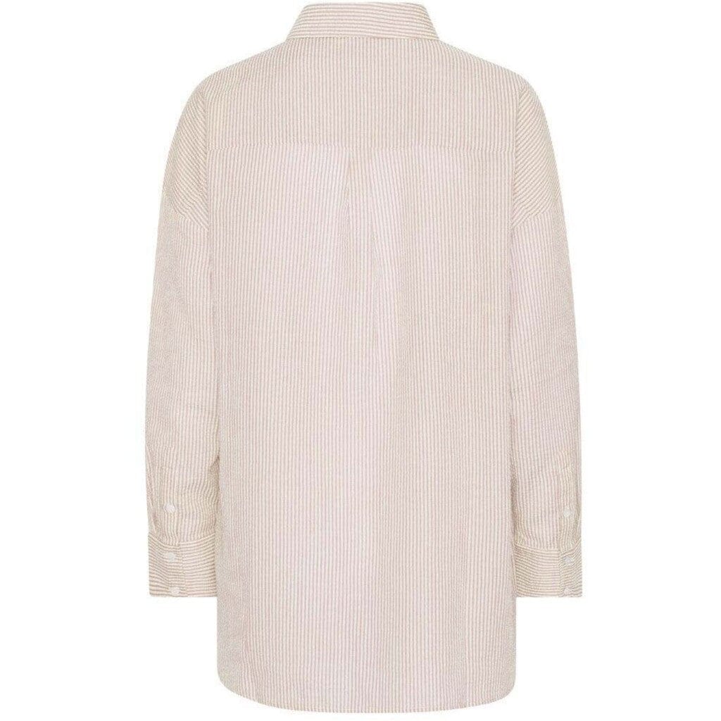 A-View - Sonja Shirt - 077 Sand/White