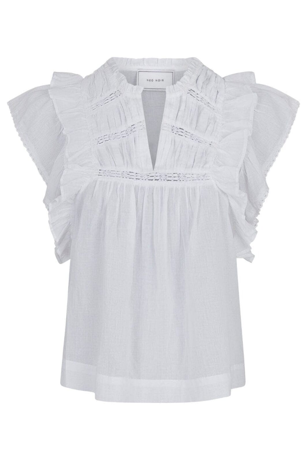 Forudbestilling - Neo Noir - Jayla S Voile Top - White