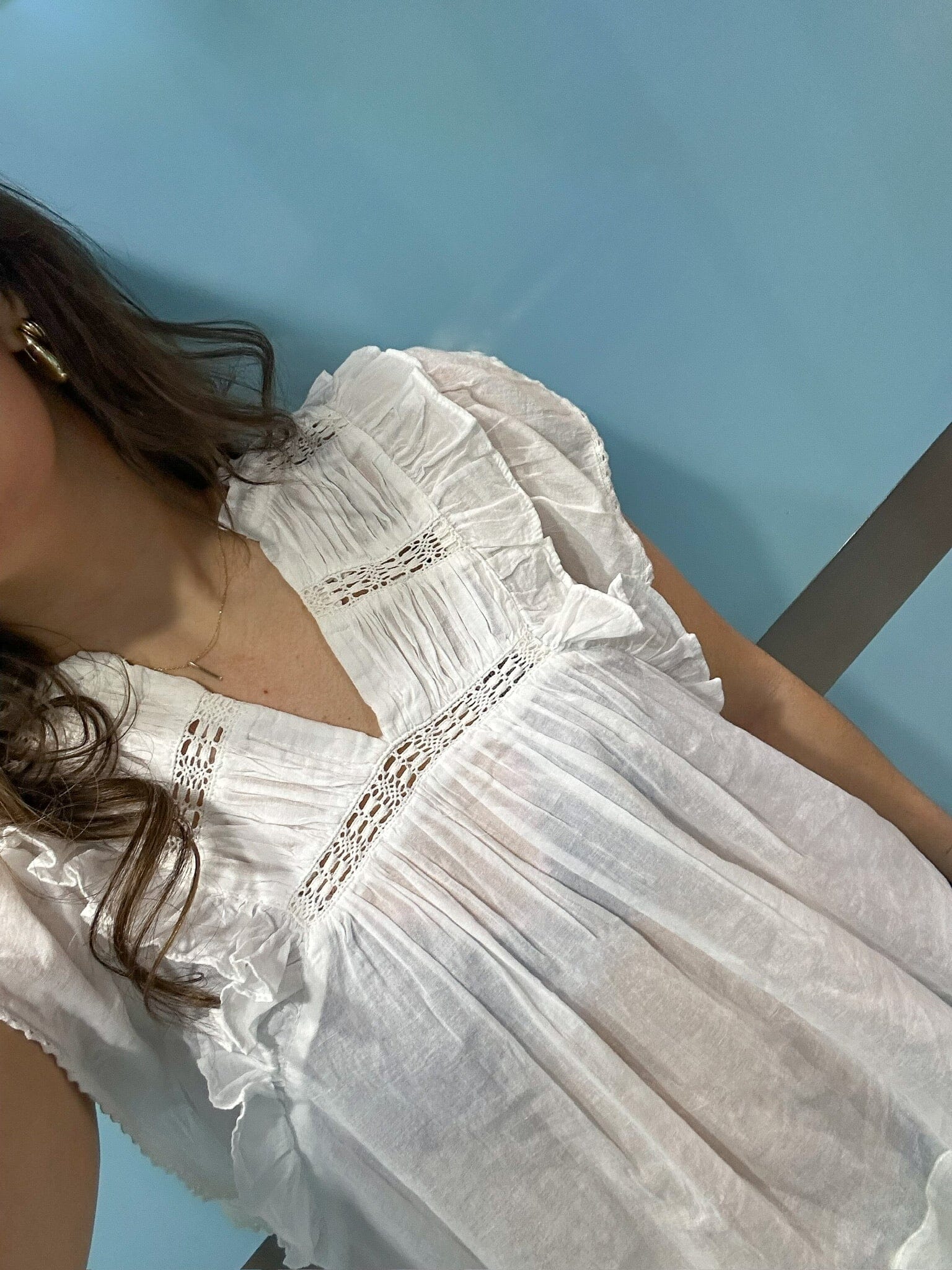 Forudbestilling - Neo Noir - Jayla S Voile Top - White