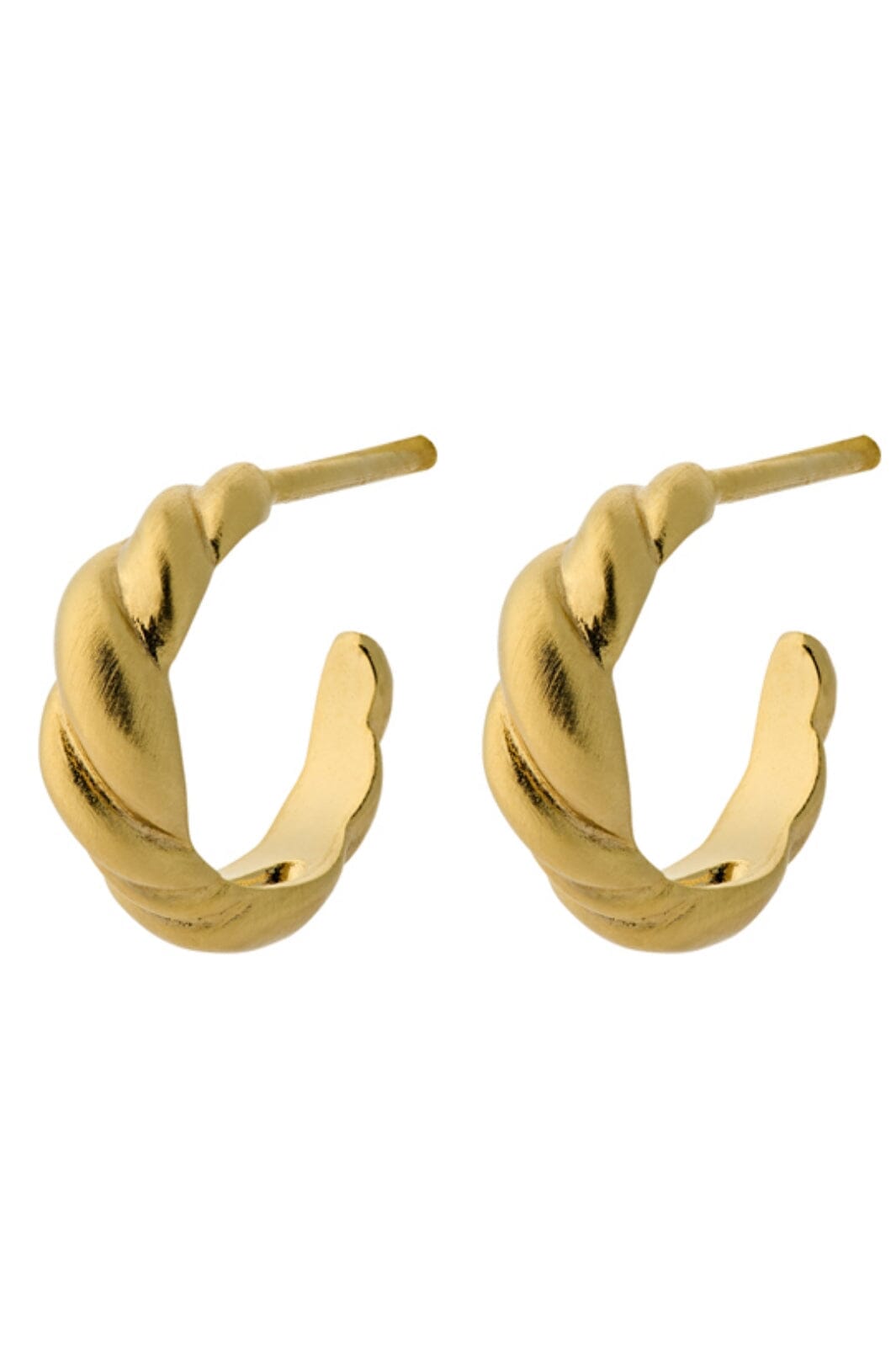 Pernille Corydon Jewellery - Small Hana Øreringes Size 12 Mm - Golden Plated