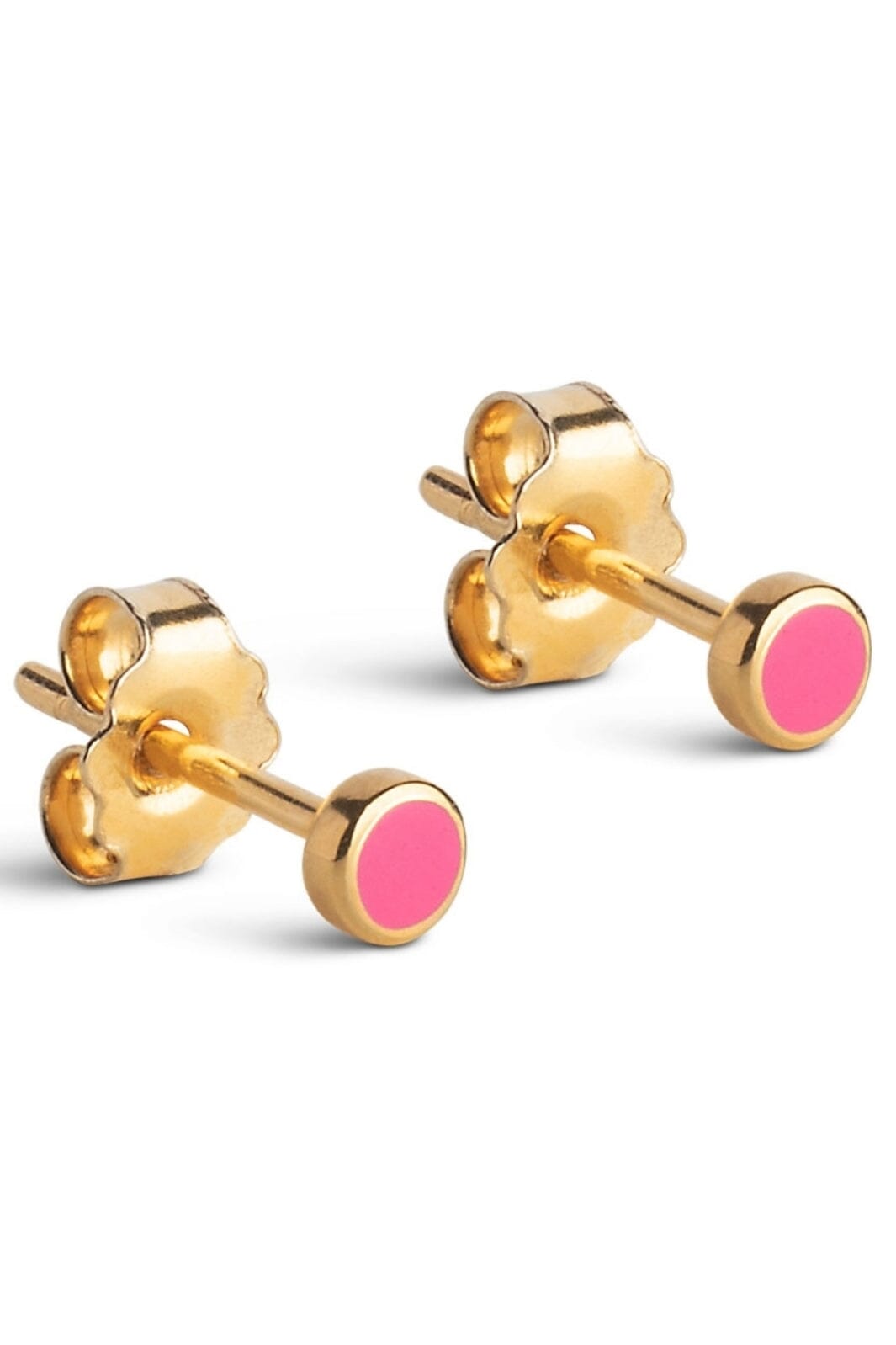 Enamel Copenhagen - Stud, Enamel Dot E313G 1 Pair - Pink