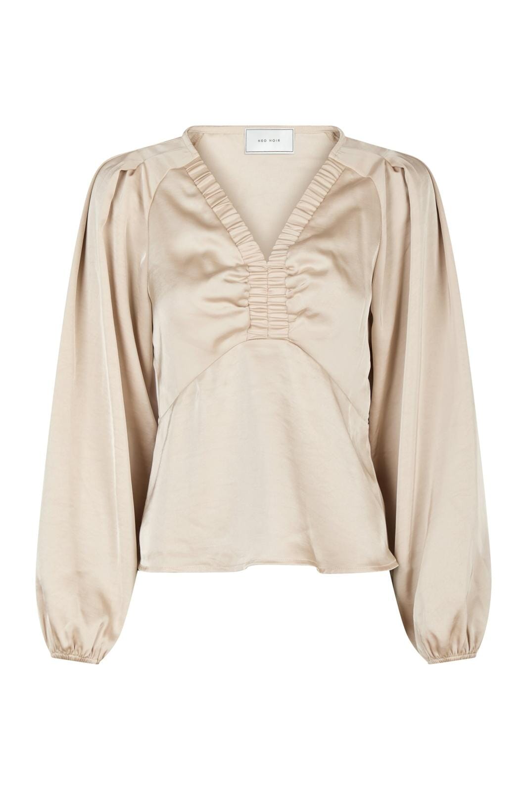 Forudbestilling - Neo Noir - Istana Heavy Sateen Blouse 163767 - Champagne