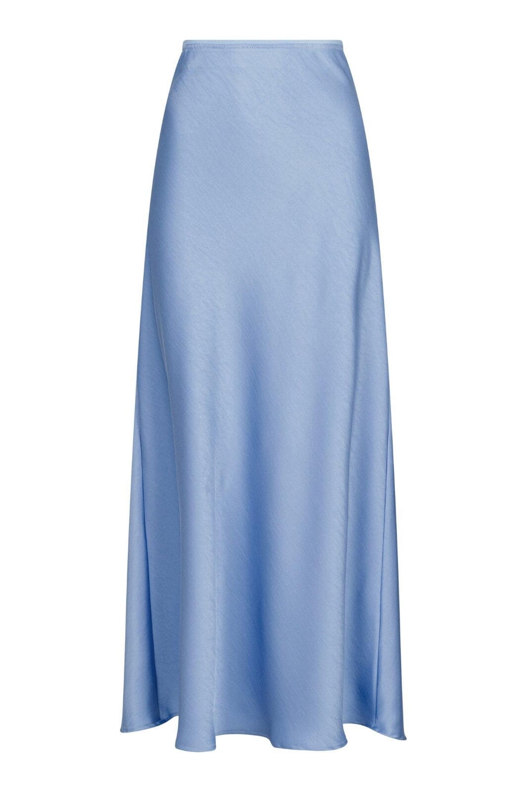 Neo Noir - Vicky Heavy Sateen Skirt - Smoke Blue