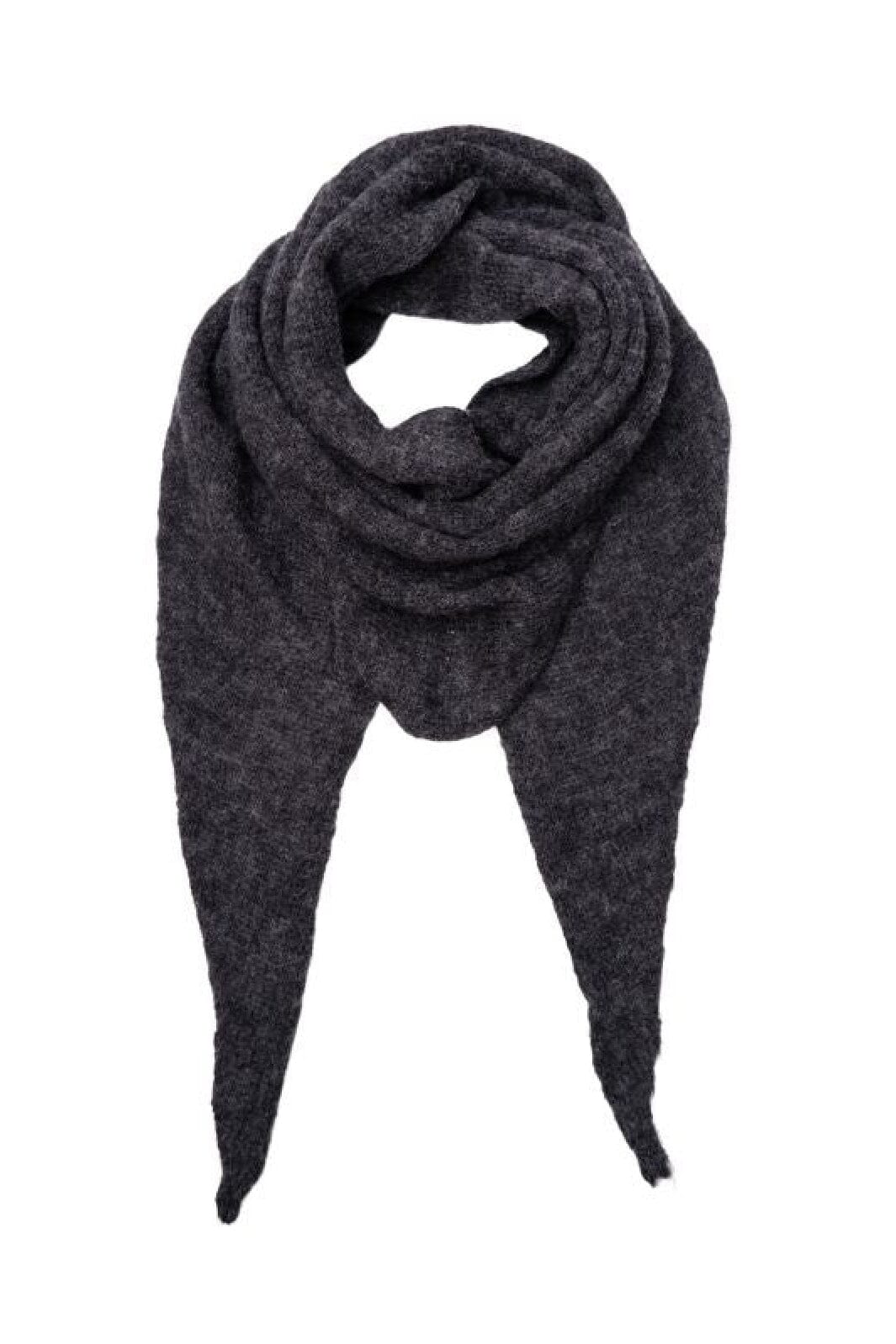 Black Colour - Bcdell Knitted Medium Scarf 208358 - Dk. Grey Melange på udsalg