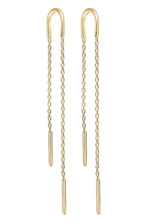 Enamel Copenhagen - Earring, Hoop Chain - 925S/Gp Online nu