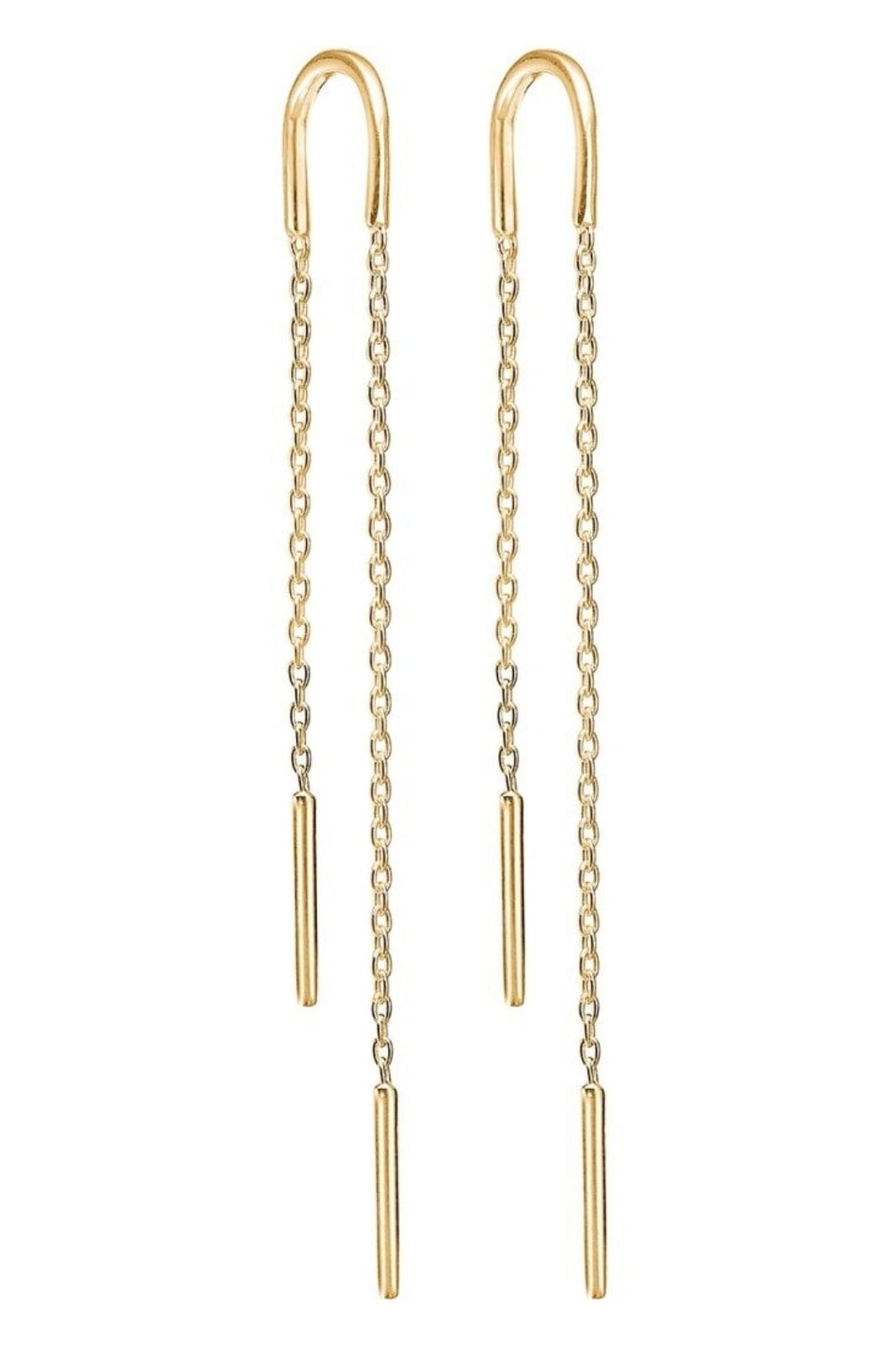 Enamel Copenhagen - Earring, Hoop Chain - 925S/Gp Online nu