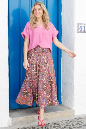 Forudbestilling - Black Colour - Bcsamos Blouse 40895 - Pink