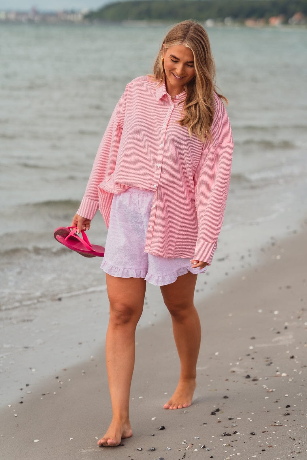 Forudbestilling - A-VIEW - Sonja Shorts - 104 Pink/White
