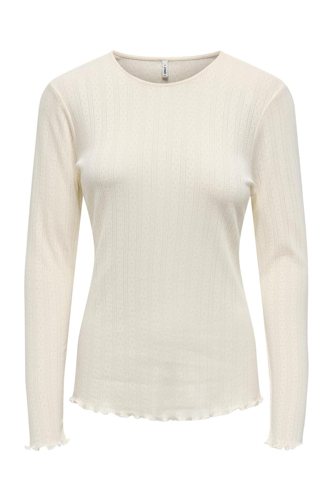 Only - Onlbella L/S Top - 4755247 Cloud Dancer Online nu