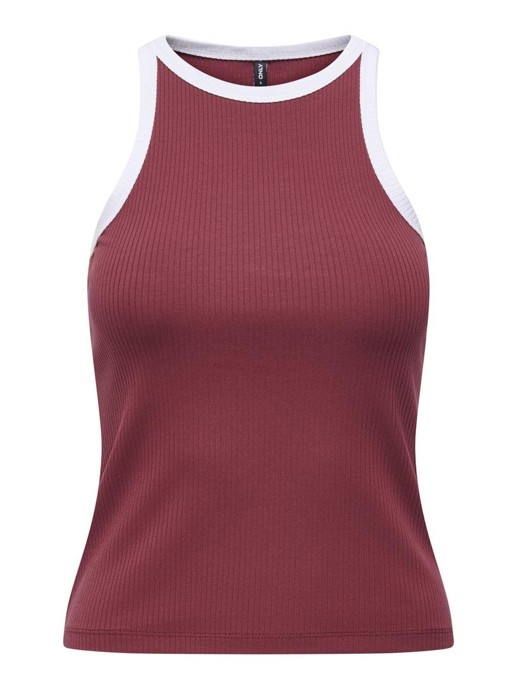 only-onlvela-life-s-l-top-4832395-ruby-wine-bright-white-binding_0.jpg Only - Onlvela Life S/L Top - 4832395 Ruby Wine Bright White Binding