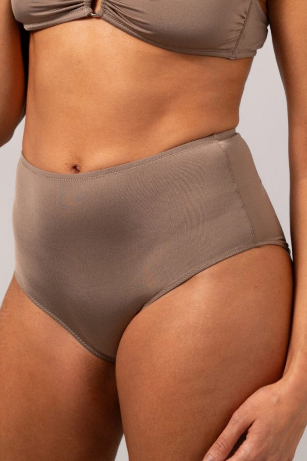 Understatement Underwear - Highwaist Bikini Briefs - Mauve
