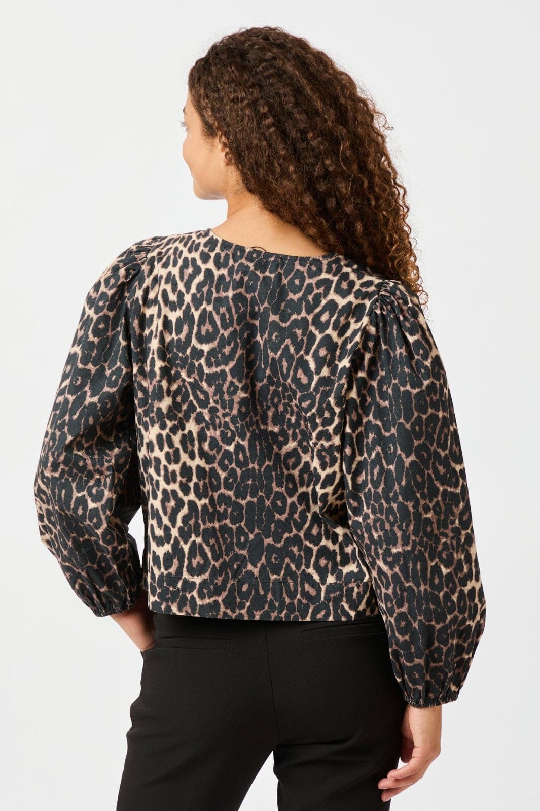 Neo Noir - Tova Leo Blouse 164451 - Leopard Online Hot Salg